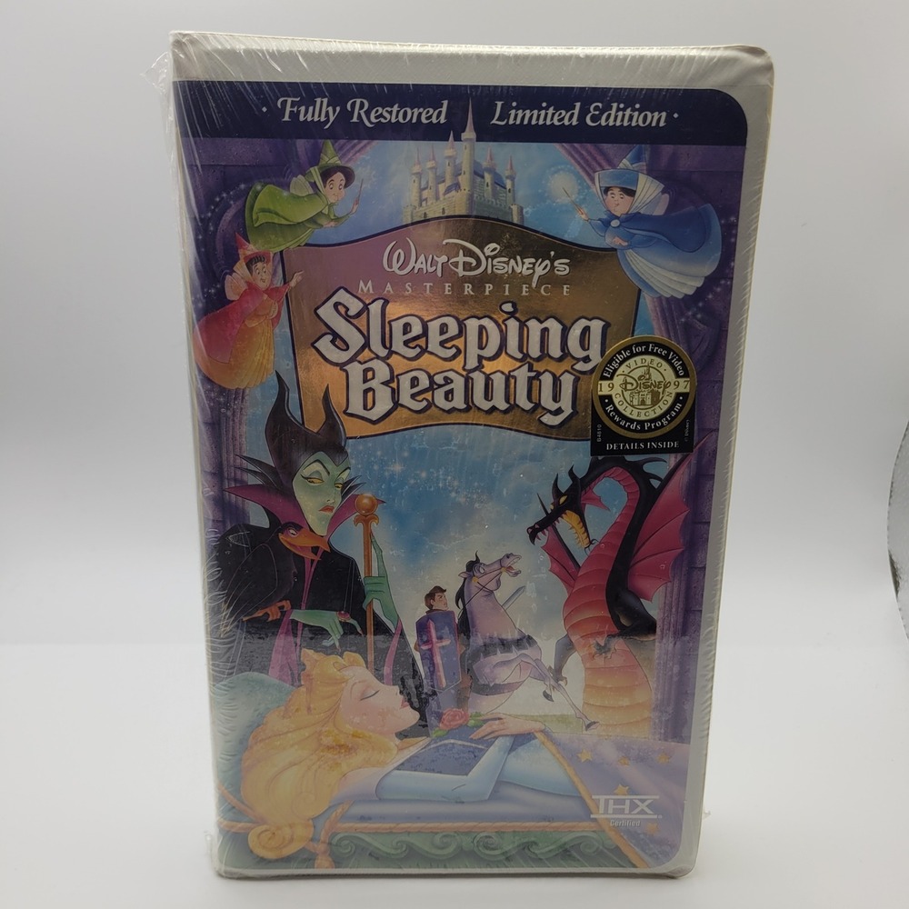 Disney Sleeping Beauty VHS Masterpiece Collection Limited Edition Sealed New
